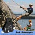 thumbnail image 4 of Safety Climbing Protective Ascender 220LB Climbing Protective Device Rope Grip Outdoor Climbing Rigging 8-13MM Rope,Black,1 x Climbing Rope Grab,Black, 4 of 9