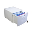 thumbnail image 1 of Storex Plastic 1-Drawer Mobile File Cabinet, Letter/Legal, White (61271B01C), 1 of 11
