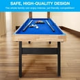 thumbnail image 5 of EastVita 4ft Pool Billiard Table, Portable Pool Game Table with 2 Cue Sticks, 16 Balls, Triangle, Chalk for Kids Adults Family Game Room, Blue, 5 of 7