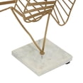 thumbnail image 4 of DecMode Iron Glam Gold Metallic Fern Leaf Table Top Décor 11"W x 17"H, 4 of 9