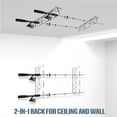 thumbnail image 2 of Fishing Poles Wall Ceiling Storage Rack Fishing Rod Display Stand Horizontal Fishing Rod Holder Storage Tool Enduring, 2 of 8