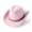 Pink - One Size, variant on Western Cowboy Hat With Ethnic Style Wool Mid Brim Performance Costume Hat For Outdoor And Casual Wear Casual Beige - One Size