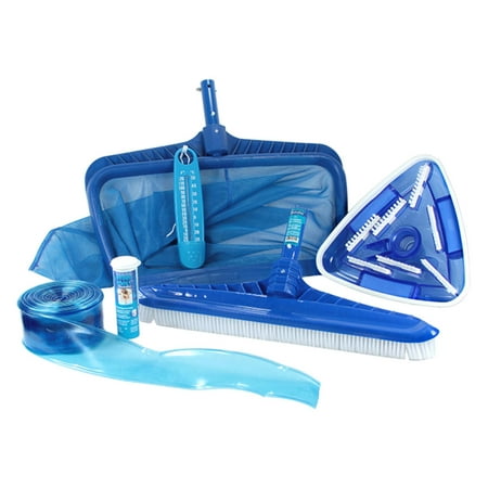 HydroTools Premium Swimming Pool Cleaning and Maintenance Kit with Test Strips
