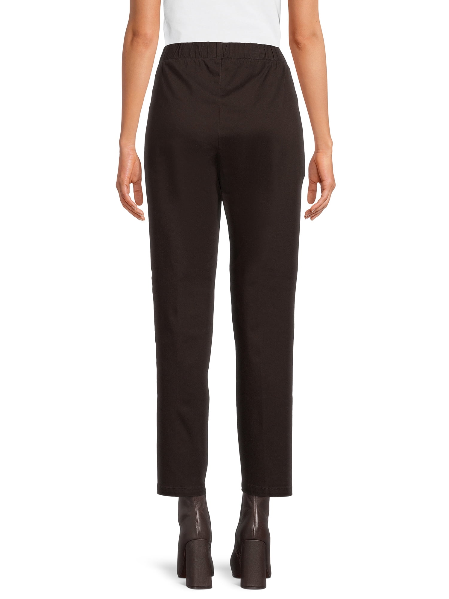 RealSize Women's Stretch Pull On Pants with Pockets, 29" Inseam for Regular, Sizes XS-XXL