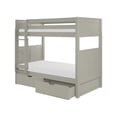 thumbnail image 4 of Camaflexi Twin over Twin Bunk Bed with Drawers - Panel Headboard - Grey Finish, 4 of 4