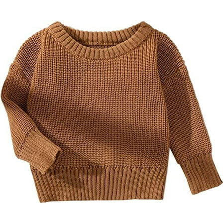 

PatPat Baby Solid Long-sleeve Knitted Sweater Pullover