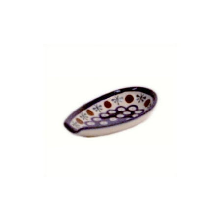 Euroquest Imports Polish Pottery Spoon Rest - Pattern 41A