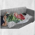 thumbnail image 6 of Watercolor Soft Flannel Fleece Throw Blanket, Appetizing Strawberries with Hand Drawn Style Brush Marks Eats Food, Cozy Plush for Indoor and Outdoor Use, 60" x 80", Fern Green Red, by Ambesonne, 6 of 6