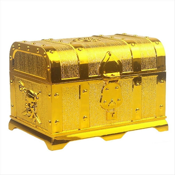 Caza Pirata Caja Oculta Pirata Juego de Casa de Plástico para Niños Regalos de Decoración de Fiesta Retro