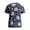 Dark Blue, variant on Animals Printed Nursing Scrubs Shirts for Women New Fun Medical Plus Size Scrub Tops with Pockets