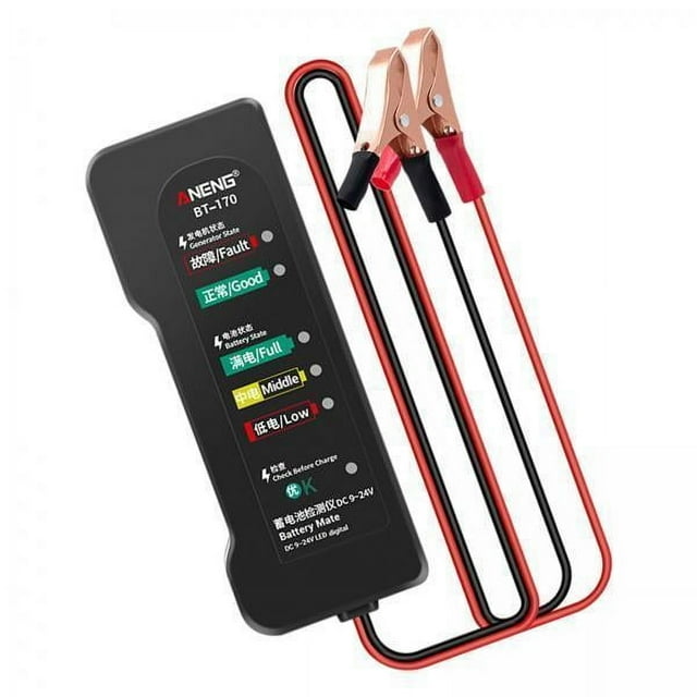 Probador De Batería De Motor 3x Analizador Digital De 9V 12V 24V Para Vehículos De Motocicleta Strade Fareast Limited