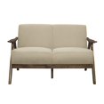 thumbnail image 2 of OakvillePark Ecola Fabric Living Room Loveseat, Light Brown, 2 of 2