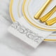 thumbnail image 3 of Paquete de 100 servilletas desechables doradas, servilletas de lino decorativas, servilletas de fiesta suaves y absorbentes, toallas de mano para invitados para baño, cocina, fiesta, cena o evento, 3 of 5