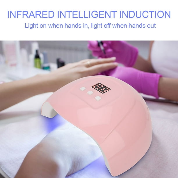 Lámpara De Uñas Uv/led De Alta Potencia De 54w Con Función De Sincronización, 18 Chips Ligeros, Arranque Autico, Secador De Uñas Usb Portátil Para Gel Uv, Esmalte De
