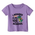 thumbnail image 4 of oqasdz Kids Graphic Letter Print T Shirt for Back To School Short Sleeve Tee Top Girls 100 Days of School Shirt Boys Comfortable Fit Versatile Casual Outdoor, 4 of 4