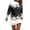 Black, variant on Fiaer Christmas Themed Dresses for Women Casual Long Sleeve Party Tunic Dress Snowflake Graphic Winter Holiday Party Pullover Dress Green XXL
