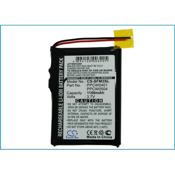 Replacement Battery For iAudio 3.7v 1100mAh MP3, MP4, PMP Battery
