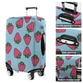 thumbnail image 5 of Red Strawberry Plants Blue Pattern Luggage Cover Fashion Suitcase Cover Baggage Covers Fit 25-28 Inch Luggage (Go Travel), 5 of 5