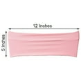 thumbnail image 3 of BalsaCircle 5 Spandex Chair Sashes Wedding Decorations Pink, 3 of 5