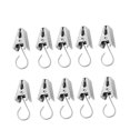 thumbnail image 5 of TABLZONE 30Pcs Silver Stainless Steel Curtain Clip Rings for Home Office School Hospital Use, 5 of 7