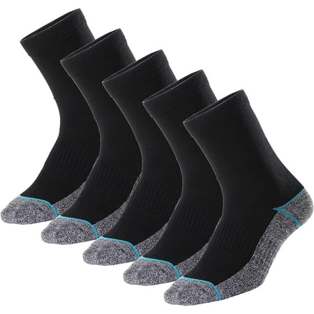 

Kodal Copper Infused Crew Socks Business Athletic Moisture Wicking Odor Free Comfortable for All Day Wear (4/5 Pairs)