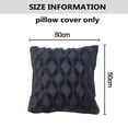 thumbnail image 2 of Throw Pillow Covers 50 * 50cm, Funda de almohada Boho decorativa azul marino Funda de cojín con felpa suave, juego de 2 Vhermosa BST3058482-3, 2 of 5