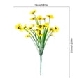 thumbnail image 3 of Artificial Potted Flowers Bouquet for Wedding and Home Decor – Realistic Silk Faux Flowers with Greenery, Handcrafted, Long-lasting, Versatile for Centerpieces and Events Yellow, 3 of 6