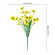 thumbnail image 3 of Artificial Flowers Bouquet Forked Spring Grass Pansy Daisy Stem Plastic Silk Faux Flower 7 Forks 1 Pc Blue Pink White Red Purple Yellow Home Wedding Decor, 3 of 6