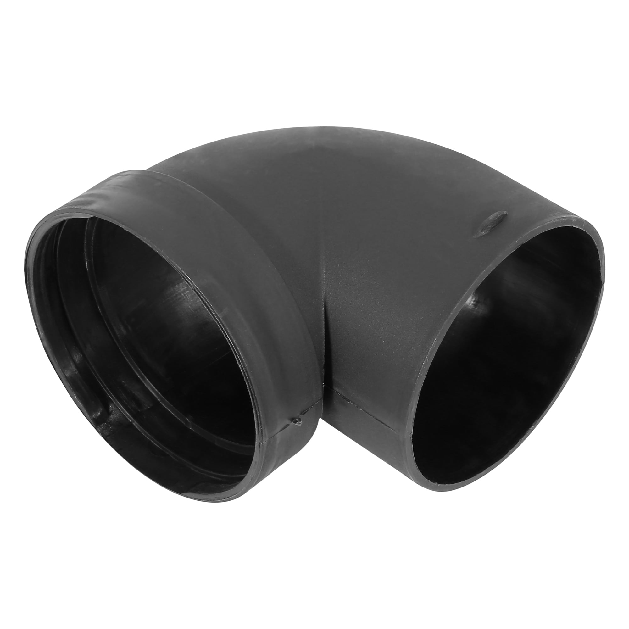 Unique Bargains Car 75mm Heater Warm Air Ducting Pipe Elbow Outlet Connector Plastic Black