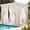 Beige, variant on 2 Panels Outdoor Sheer Curtains for Patio Waterproof, Dual-Layer Privacy Curtains Mosquito Netting with Rod Pocket, Breathable Light Filtering Drapes for Porch Garden, 52" x 84", Black