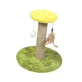 thumbnail image 2 of fastboy Poteau à Griffer pour Chat Cadeau Durable pour Chatons Fournitures Rond Vert, 2 of 9
