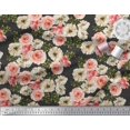 thumbnail image 2 of Soimoi Cotton Duck Fabric Ranunculus with Bunch Floral Decor Fabric Printed Yard 42 Inch Wide, 2 of 3