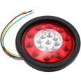 thumbnail image 3 of 19 LED Trailer Stop Tail Light, Red Yellow, Plastic Black, 10-30V, Compatible with Trucks Trailers (Pack of 2), 3 of 5