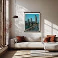 thumbnail image 2 of LIC Piers 05 - Queens New York Photography City Skyline Architecture Nightlife Harbor Black Framed Wall Art Print 8 x 10 inches, 2 of 4