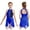 A Blue, variant on iiniim Kids Girls Cutout Back Shiny Rhinestone Leotard Asymmetrical Chiffon Dress Ballet Modern Lyrical Dancewear Size 6-16 Burgundy 12