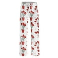 thumbnail image 6 of Hearthz Valentines Day Pj Pants Love Heart Pattern Heart Pj Pants Women Spring Summer Drawstring Straight Leg Lounging Pants for Women, 6 of 7