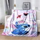 thumbnail image 3 of Manta de felpa suave con dibujos animados de Disney Stitch, manta de franela para sala de estar, dormitorio, cama, sofá, funda de picnic, 3 of 5