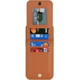 thumbnail image 5 of iPhone Xs Phone case Wallet for Women, iPhone Xs Phone case with Card Holder with Credit Card with Ring Kickstand Zipper Shockproof Slim Stand Case for iPhoneXS - Brown, 5 of 9