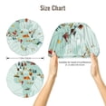 thumbnail image 5 of Logiee World Travel Map Print Silk Bonnet Satin Bonnet for Sleeping Women and Men,Double Layer Hair Bonnet for Curly Braids Hair, 5 of 6