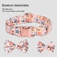 thumbnail image 5 of Collar para perro con lazo y flores, el collar para niña es adecuado para perros grandes y pequeños., 5 of 5