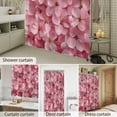 thumbnail image 4 of Bathroom Shower Curtain Spring Pastoral Pink Flower on Linen Waterproof Shower Curtains with Hooks, Watercolor Floral Plant Bath Curtains Bathtub Curtain Home Decor 72x72in, 4 of 9