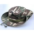 thumbnail image 3 of TELOLY Sun Hat Summer Round Edge Camouflage Bucket Hat One-Size-Fits-All Breathable Hole Drawstring Design Mens Hat,Style 7, 3 of 4