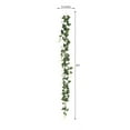 thumbnail image 3 of Efavormart 6 ft White 20 Flowers UV Protected Silk Rose Garland Bendable Wire Vines Artificial Flower Garland, 3 of 11