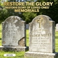 thumbnail image 5 of White Tombstone Marker Pen, Waterproof Stone Inscription Touch-up, 2-Pack, 5 of 7