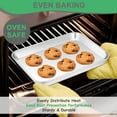 thumbnail image 4 of Joyair 9 Inch Toaster Oven Baking Pan, Professional Stainless Steel Small Bakeware Metal Tray for Roasting & Grilling, Bake Cookie/Bacon/Bread, Rust-Free & Non-Toxic, Dishwasher Safe & Easy Clean, 4 of 7