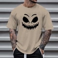 thumbnail image 2 of YDLCAFD Men Women Print Theme T Shirt Printed Solid Color Short Sleeve Top, 2 of 4
