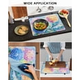 thumbnail image 6 of nqOlkjepod Large Induction Cooktop Protector Mat 36"x21", Blue Yellow Spring Floral Stove Top Covers for Electric Stove, Watercolor Summer Botanical Stove Burner Cover Mats, Glass Top Stove Cover, 6 of 8