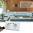 thumbnail image 2 of HLONK Multi Functional EU Plug Wall Power Outlet Socket with Dual USB Port for Phone Charging 250V, 2 of 8