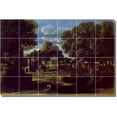 thumbnail image 1 of Ceramic Tile Mural-Nicholas Poussin Landscapes Painting 385. 25.5" w x 17" h using (24) 4.25 x 4.25 ceramic tiles, 1 of 3