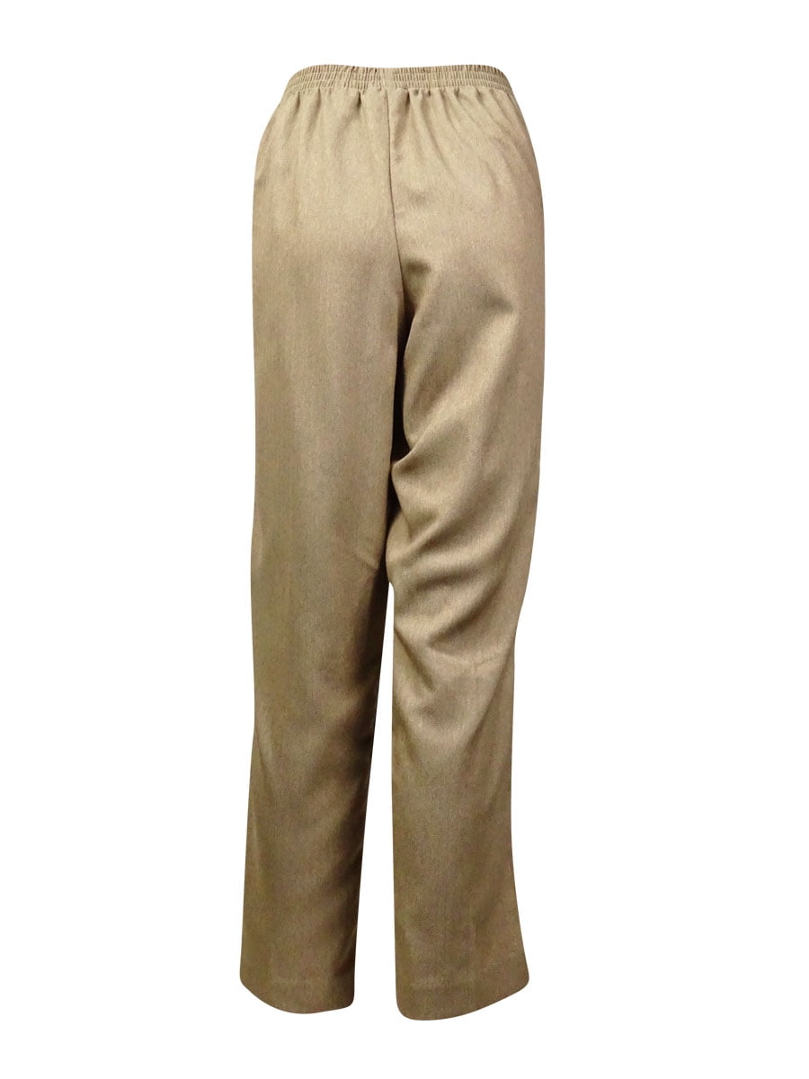 SZ 8 BLACK//WHITE NEW-Alfred Dunner® Wrap It Up Short Herringbone Pants